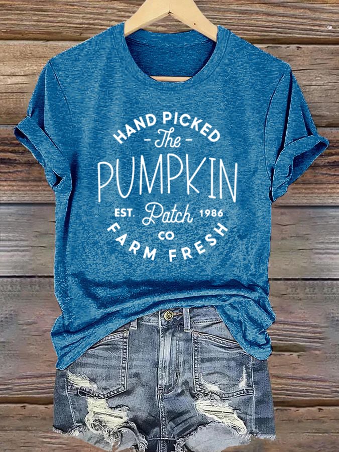 Women's Hagrid’s Pumpkin Patch Printed Casual T-Shirts